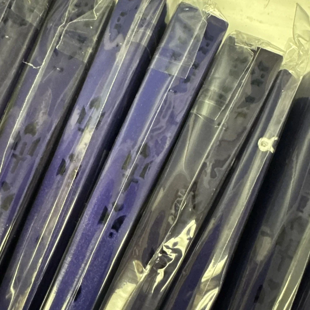 18 x‎ Sandalwood hand fans Laser Cut Various Purple Wedding Party Favor Dance
